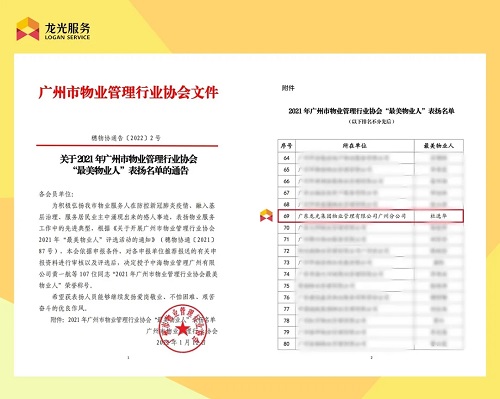 龙光服务喜迎最美物业人，诠释物业人的坚守和担当(图1)